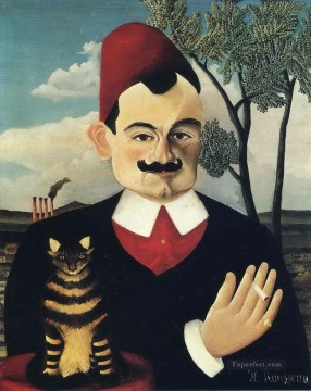 post impressionist Painting - Portrait of Monsieur X Pierre Loti Henri Rousseau Post Impressionism Naive Primitivism
